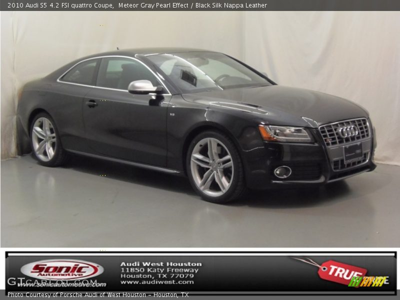 Meteor Gray Pearl Effect / Black Silk Nappa Leather 2010 Audi S5 4.2 FSI quattro Coupe