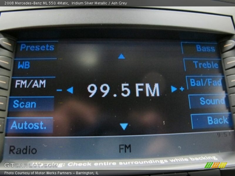 Iridium Silver Metallic / Ash Grey 2008 Mercedes-Benz ML 550 4Matic