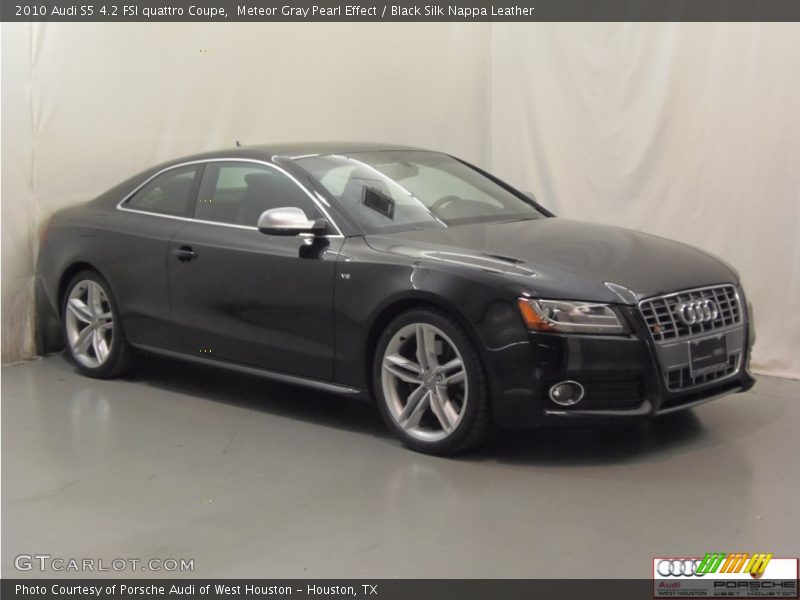 Meteor Gray Pearl Effect / Black Silk Nappa Leather 2010 Audi S5 4.2 FSI quattro Coupe