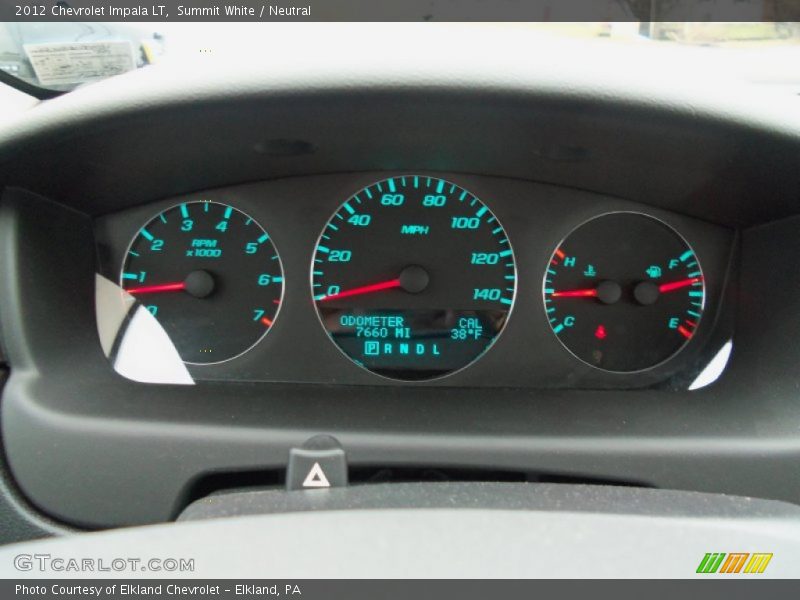 Summit White / Neutral 2012 Chevrolet Impala LT