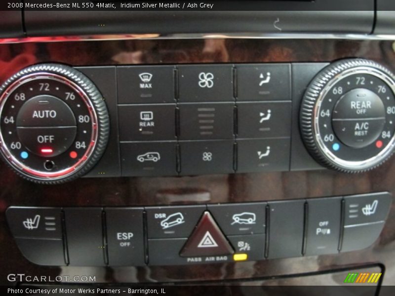 Iridium Silver Metallic / Ash Grey 2008 Mercedes-Benz ML 550 4Matic