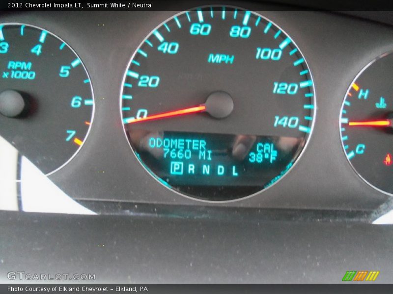 Summit White / Neutral 2012 Chevrolet Impala LT