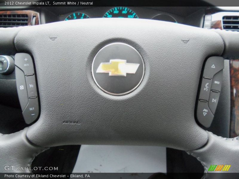 Summit White / Neutral 2012 Chevrolet Impala LT