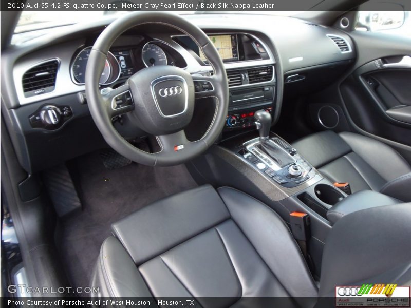 Meteor Gray Pearl Effect / Black Silk Nappa Leather 2010 Audi S5 4.2 FSI quattro Coupe