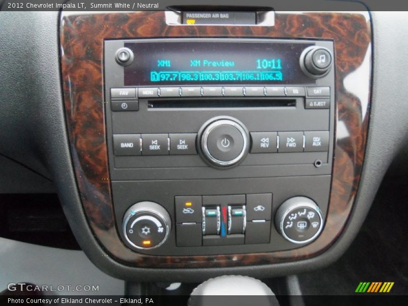 Summit White / Neutral 2012 Chevrolet Impala LT