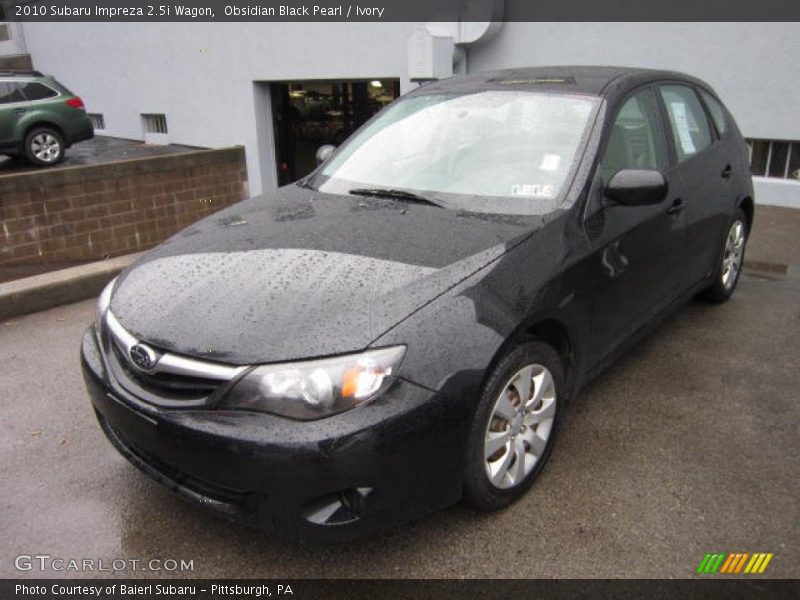 Obsidian Black Pearl / Ivory 2010 Subaru Impreza 2.5i Wagon