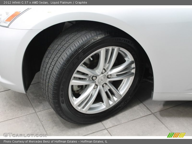 Liquid Platinum / Graphite 2012 Infiniti G 37 x AWD Sedan