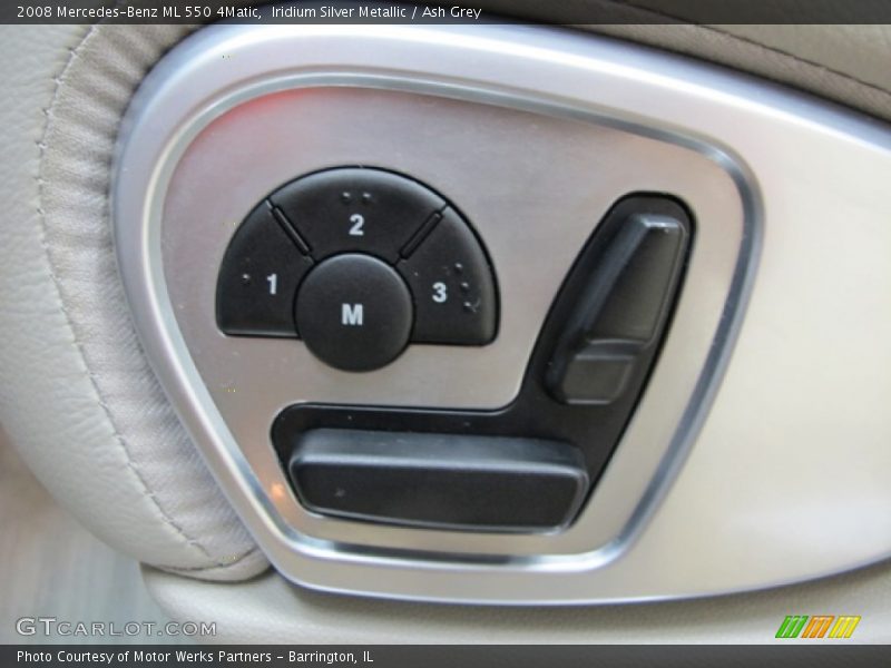 Iridium Silver Metallic / Ash Grey 2008 Mercedes-Benz ML 550 4Matic