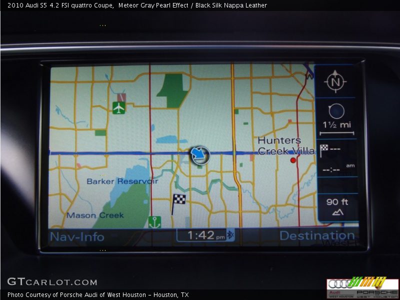 Meteor Gray Pearl Effect / Black Silk Nappa Leather 2010 Audi S5 4.2 FSI quattro Coupe