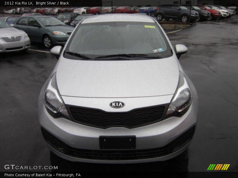 Bright Silver / Black 2012 Kia Rio LX