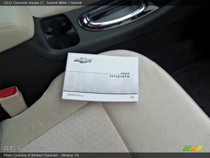 Summit White / Neutral 2012 Chevrolet Impala LT