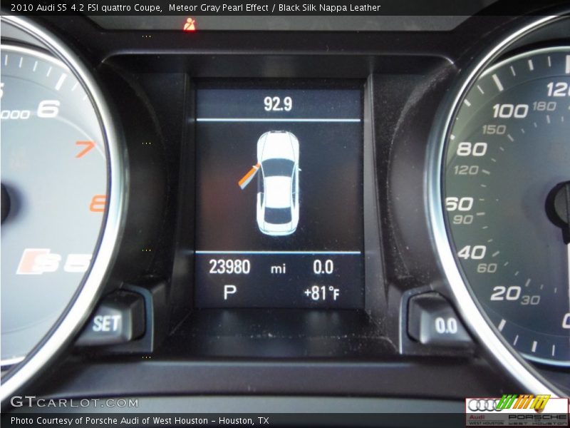 Meteor Gray Pearl Effect / Black Silk Nappa Leather 2010 Audi S5 4.2 FSI quattro Coupe