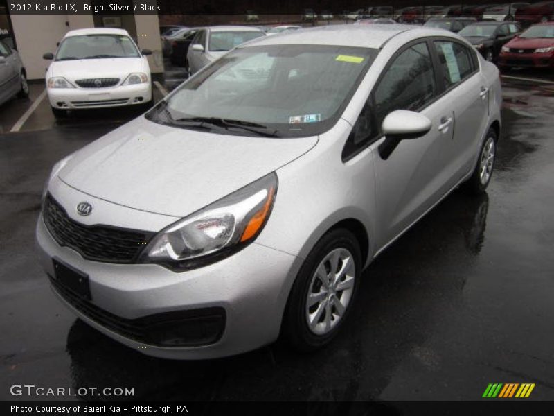 Bright Silver / Black 2012 Kia Rio LX