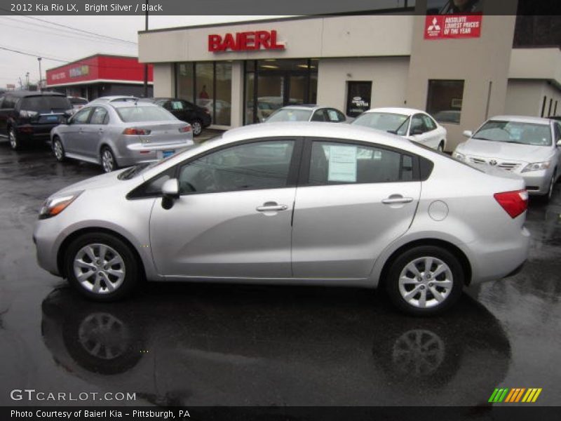 Bright Silver / Black 2012 Kia Rio LX