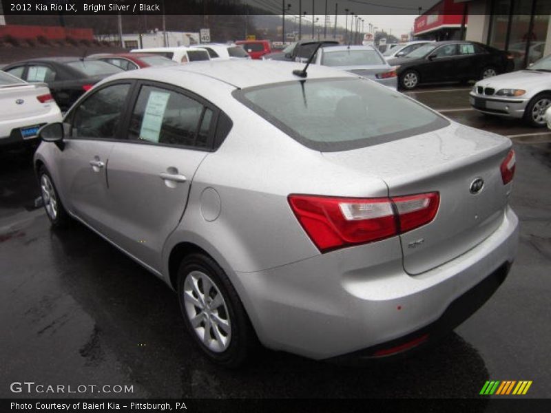 Bright Silver / Black 2012 Kia Rio LX