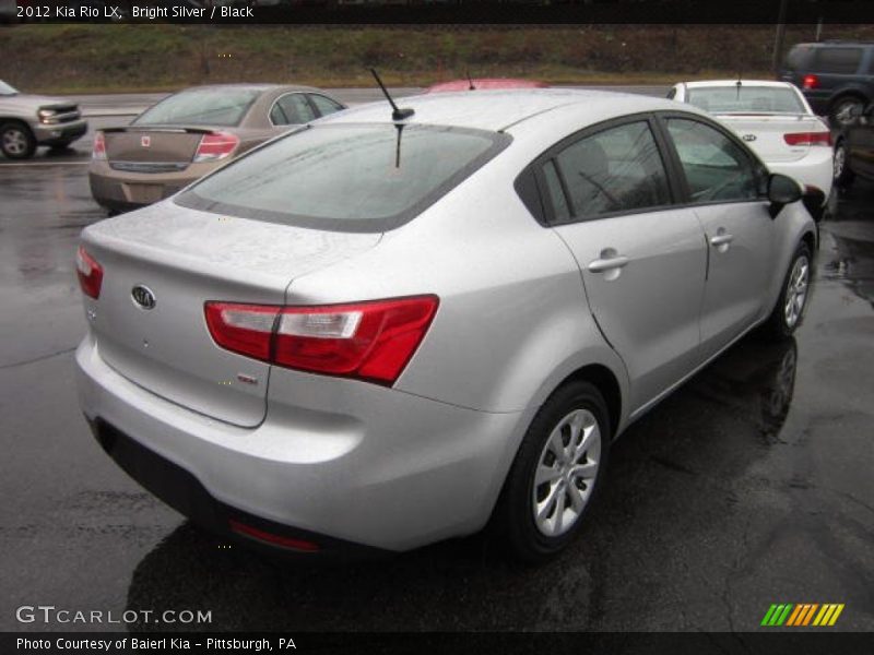 Bright Silver / Black 2012 Kia Rio LX