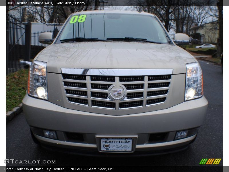 Gold Mist / Ebony 2008 Cadillac Escalade AWD