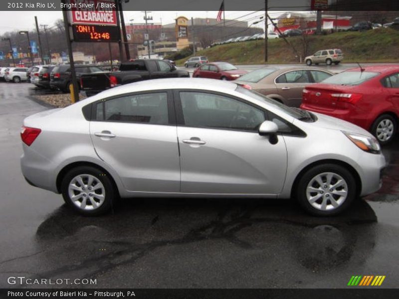 Bright Silver / Black 2012 Kia Rio LX
