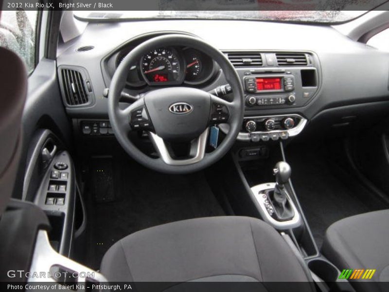 Bright Silver / Black 2012 Kia Rio LX