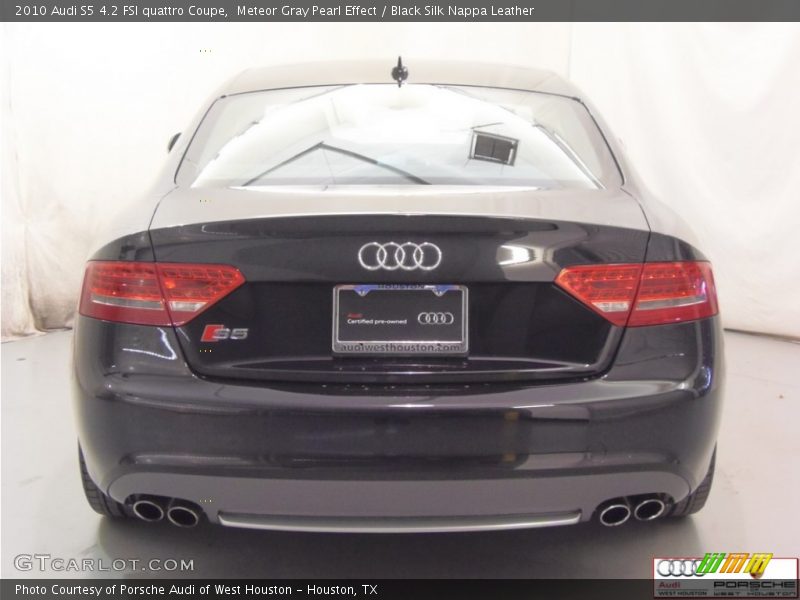 Meteor Gray Pearl Effect / Black Silk Nappa Leather 2010 Audi S5 4.2 FSI quattro Coupe