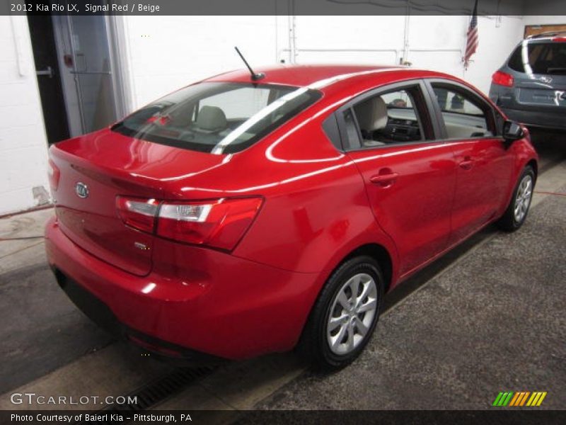 Signal Red / Beige 2012 Kia Rio LX