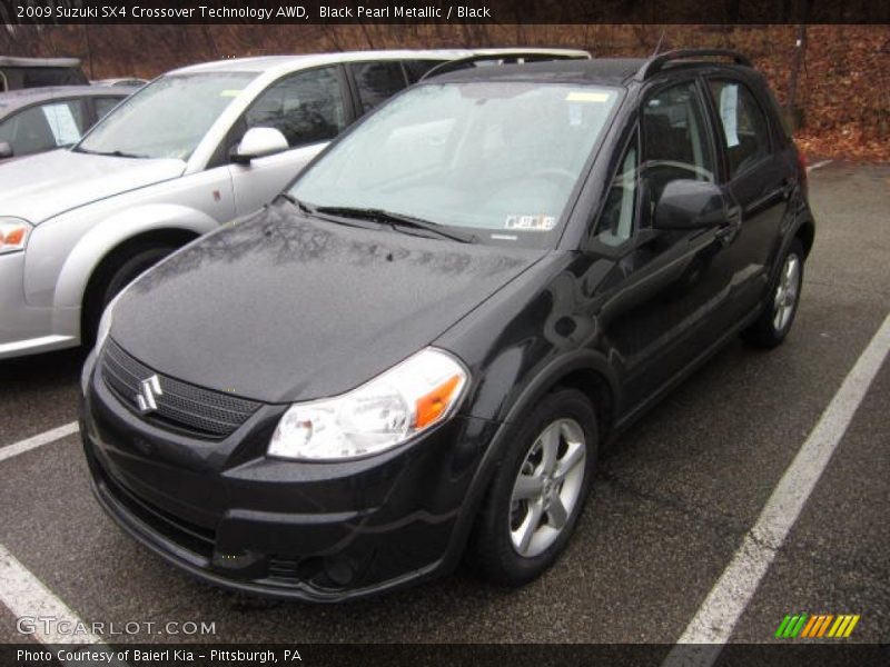 Black Pearl Metallic / Black 2009 Suzuki SX4 Crossover Technology AWD