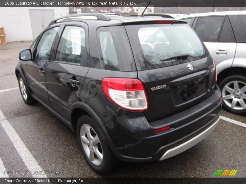 Black Pearl Metallic / Black 2009 Suzuki SX4 Crossover Technology AWD