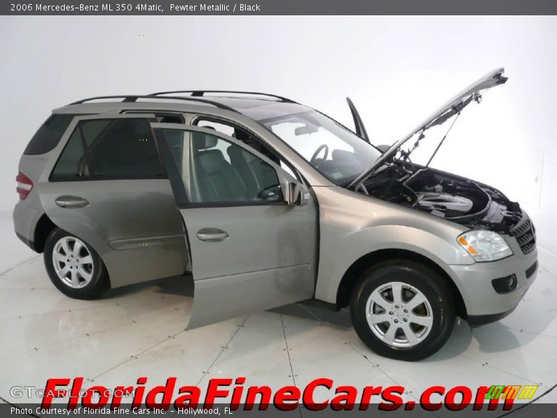 Pewter Metallic / Black 2006 Mercedes-Benz ML 350 4Matic