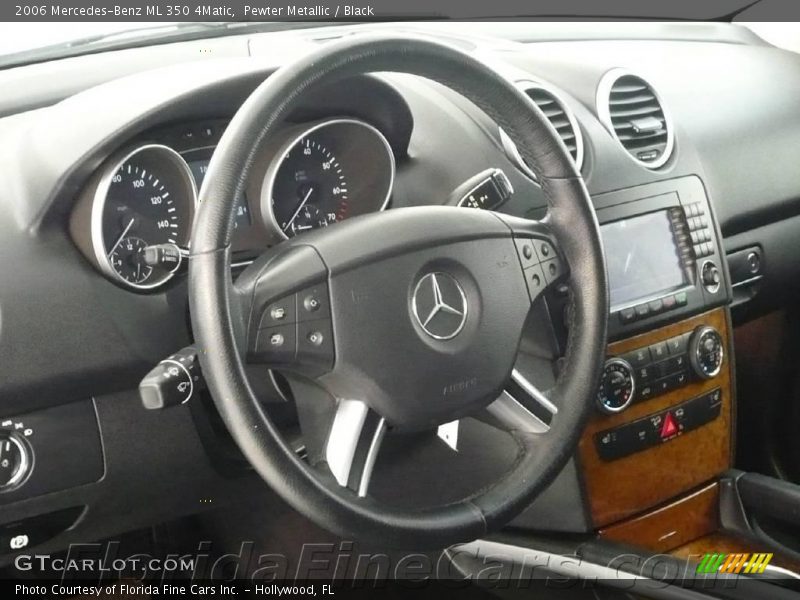 Pewter Metallic / Black 2006 Mercedes-Benz ML 350 4Matic