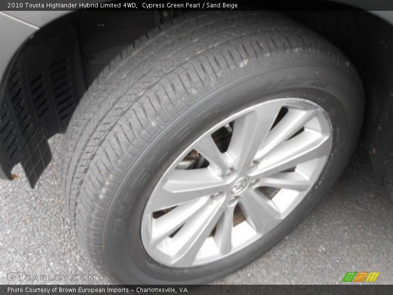 Cypress Green Pearl / Sand Beige 2010 Toyota Highlander Hybrid Limited 4WD