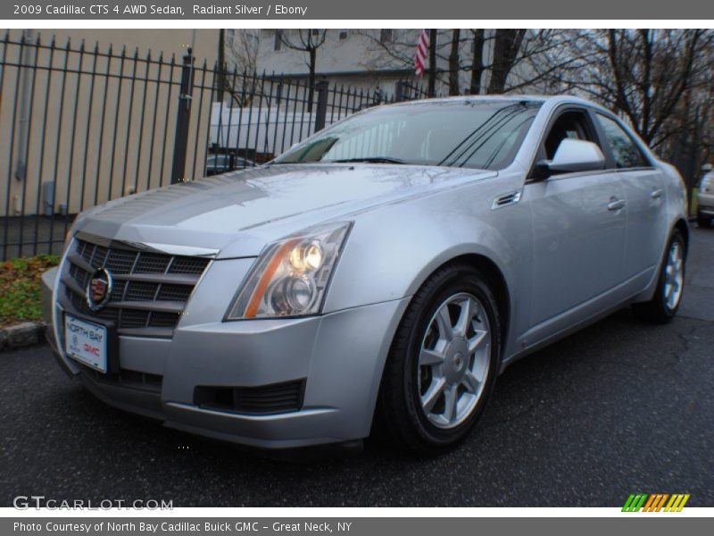 Radiant Silver / Ebony 2009 Cadillac CTS 4 AWD Sedan