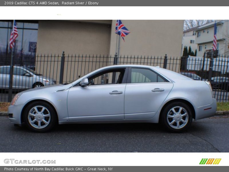 Radiant Silver / Ebony 2009 Cadillac CTS 4 AWD Sedan