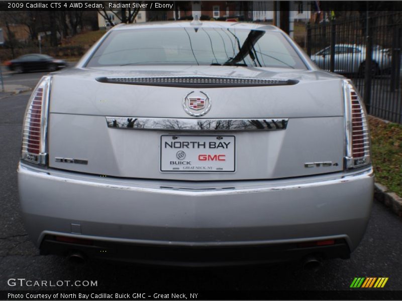 Radiant Silver / Ebony 2009 Cadillac CTS 4 AWD Sedan