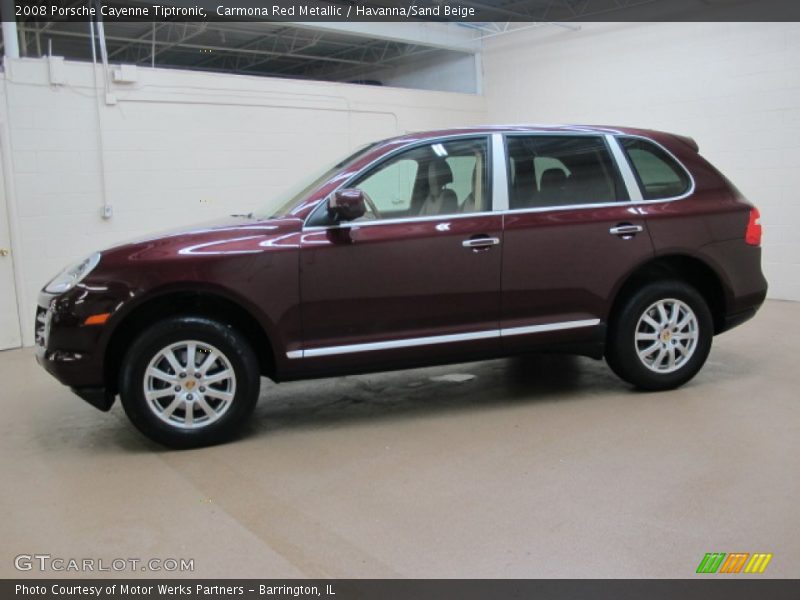 Carmona Red Metallic / Havanna/Sand Beige 2008 Porsche Cayenne Tiptronic