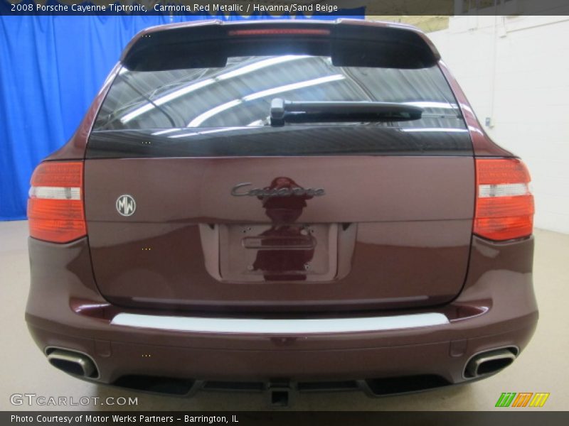 Carmona Red Metallic / Havanna/Sand Beige 2008 Porsche Cayenne Tiptronic