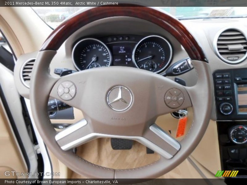 Arctic White / Cashmere 2011 Mercedes-Benz ML 350 4Matic