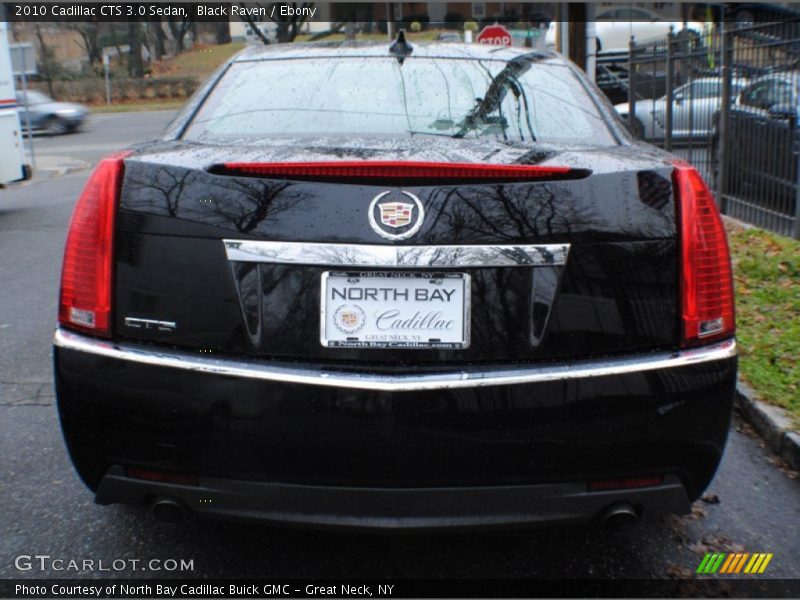 Black Raven / Ebony 2010 Cadillac CTS 3.0 Sedan