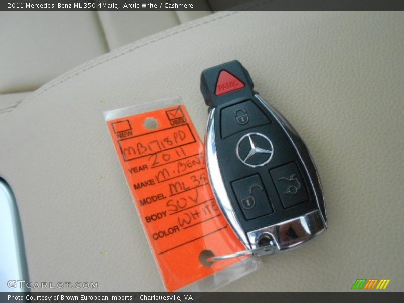 Arctic White / Cashmere 2011 Mercedes-Benz ML 350 4Matic