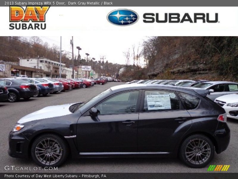 Dark Gray Metallic / Black 2013 Subaru Impreza WRX 5 Door