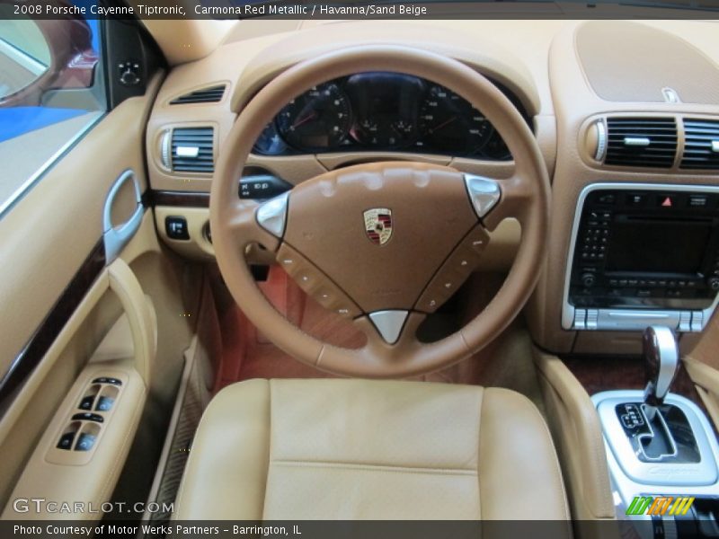 Carmona Red Metallic / Havanna/Sand Beige 2008 Porsche Cayenne Tiptronic