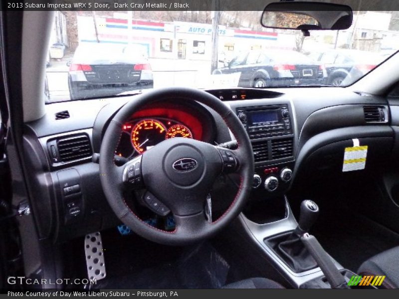 Dark Gray Metallic / Black 2013 Subaru Impreza WRX 5 Door