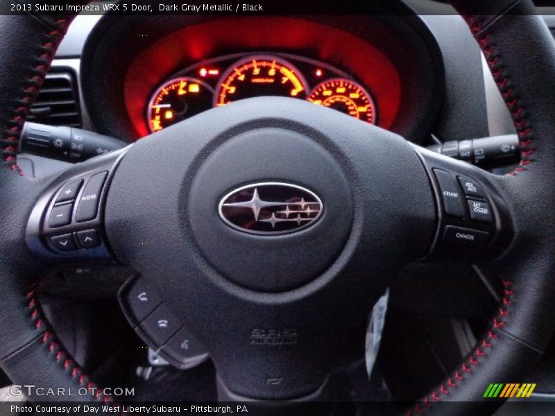Dark Gray Metallic / Black 2013 Subaru Impreza WRX 5 Door