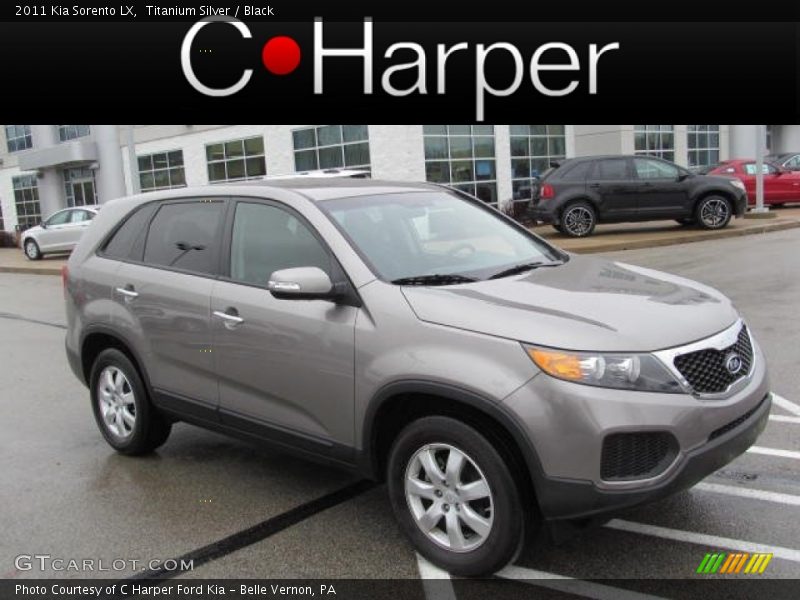 Titanium Silver / Black 2011 Kia Sorento LX