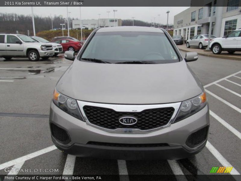 Titanium Silver / Black 2011 Kia Sorento LX