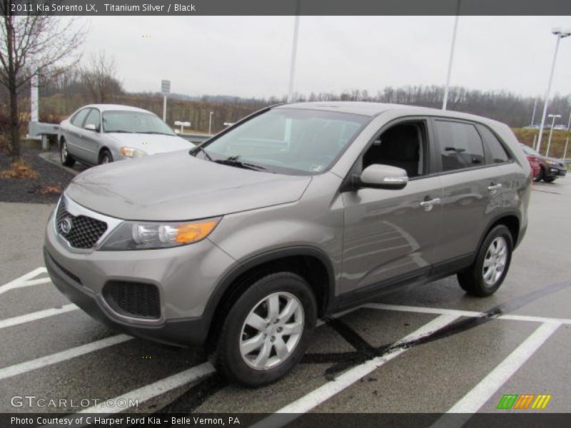 Titanium Silver / Black 2011 Kia Sorento LX