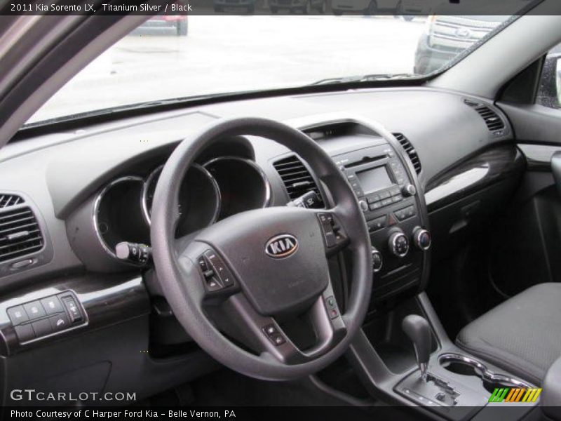 Titanium Silver / Black 2011 Kia Sorento LX