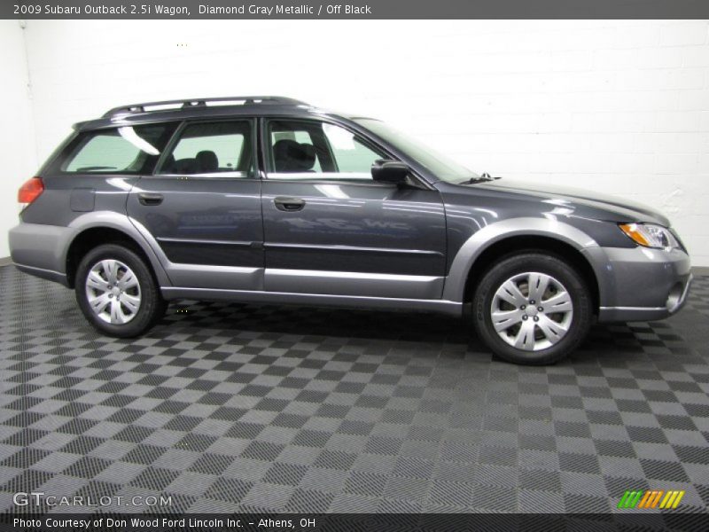 Diamond Gray Metallic / Off Black 2009 Subaru Outback 2.5i Wagon