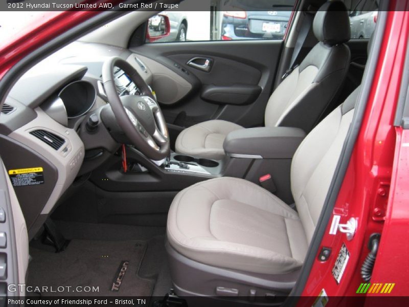 Garnet Red / Taupe 2012 Hyundai Tucson Limited AWD