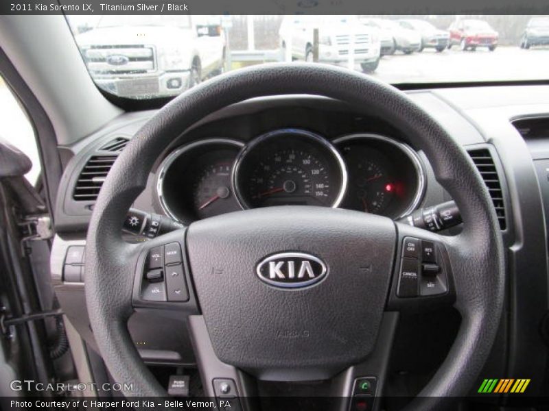 Titanium Silver / Black 2011 Kia Sorento LX
