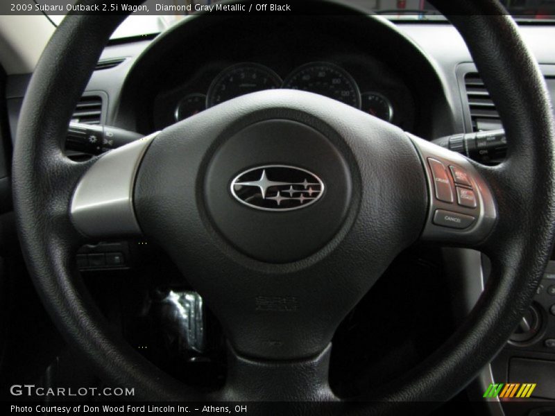 Diamond Gray Metallic / Off Black 2009 Subaru Outback 2.5i Wagon